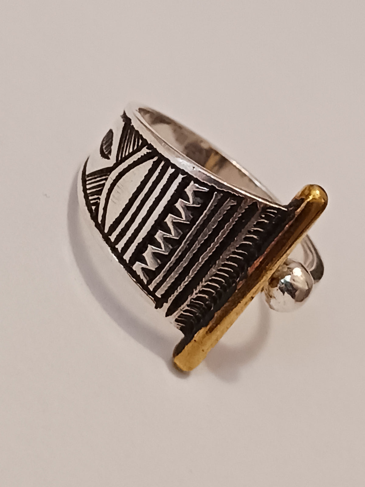 Bague touareg en argent massif