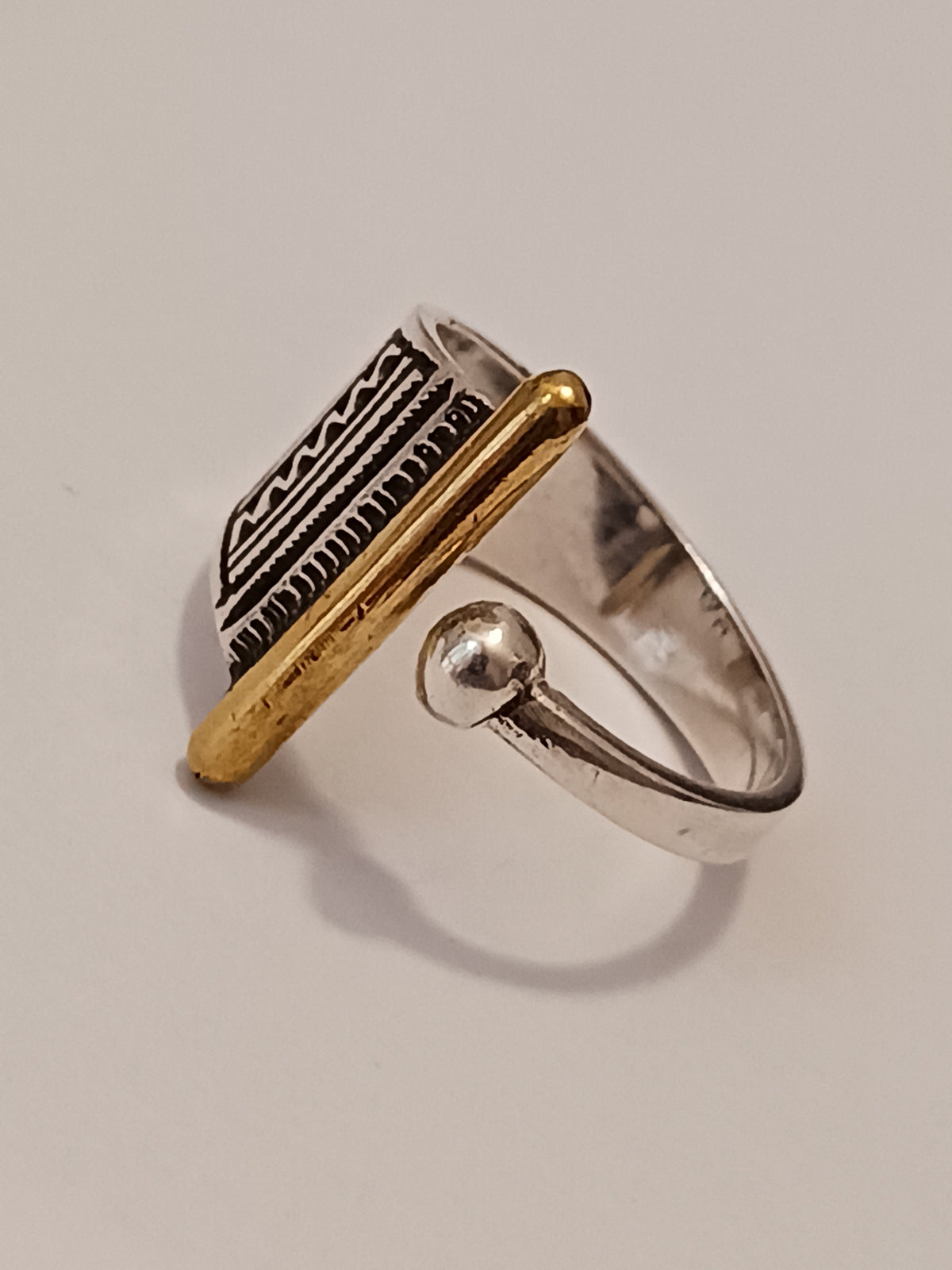 Bague touareg en argent massif