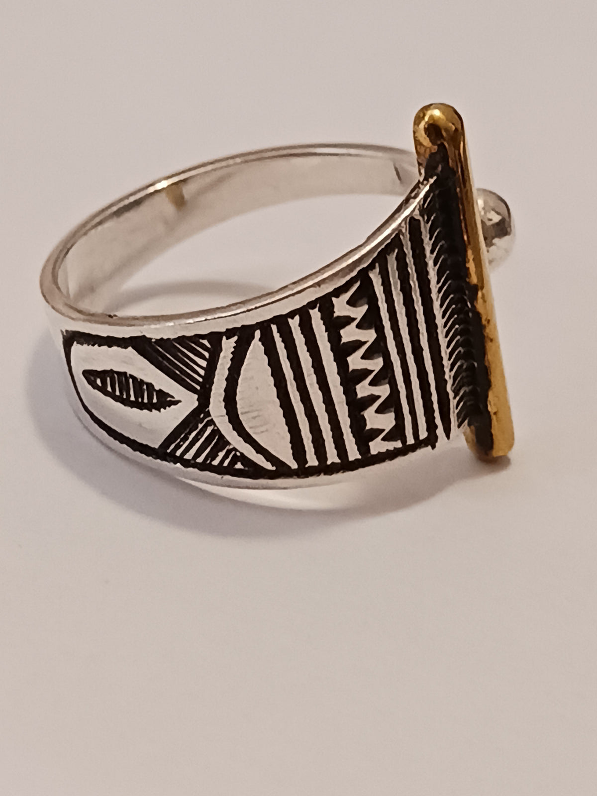 Bague touareg en argent massif