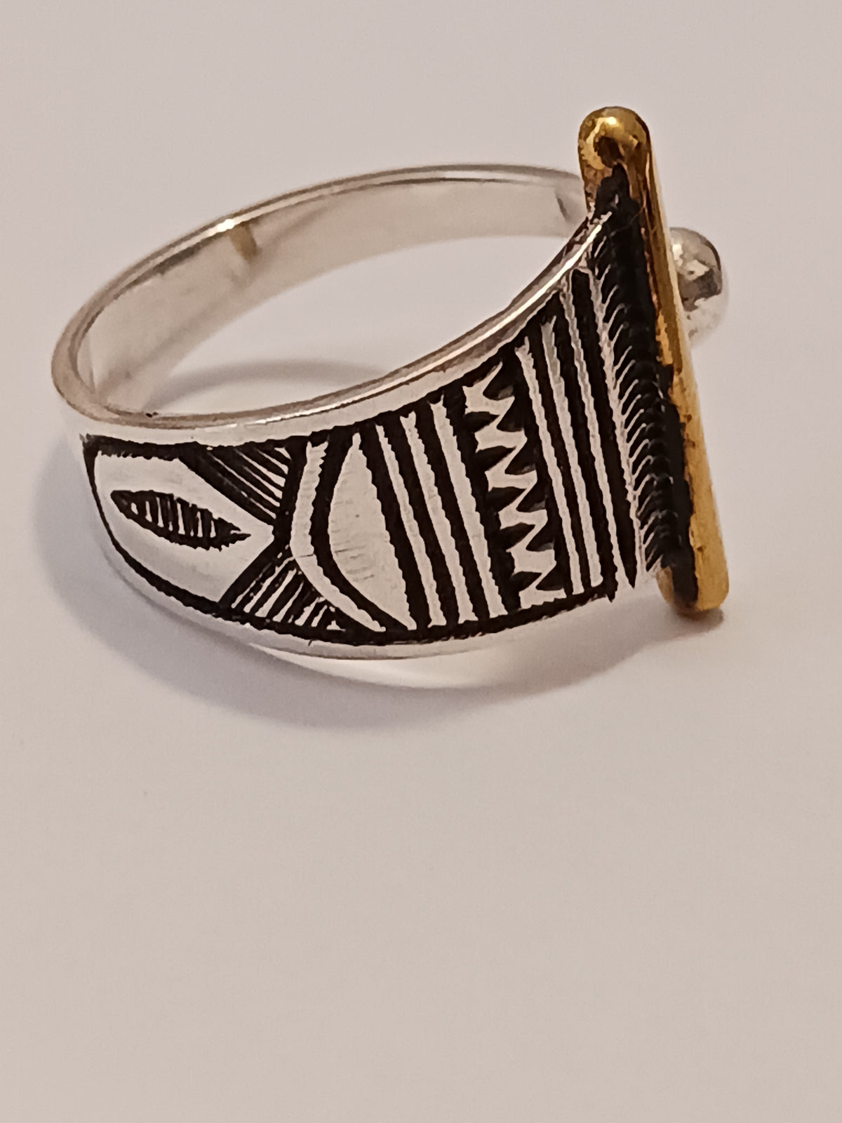 Bague touareg en argent massif