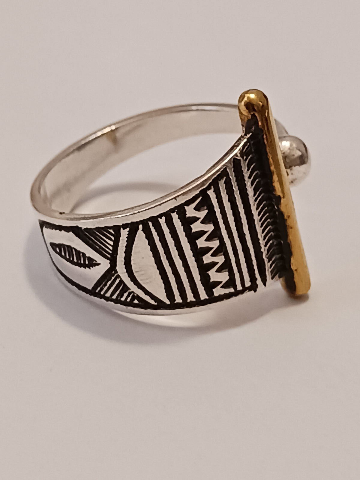 Bague touareg en argent massif