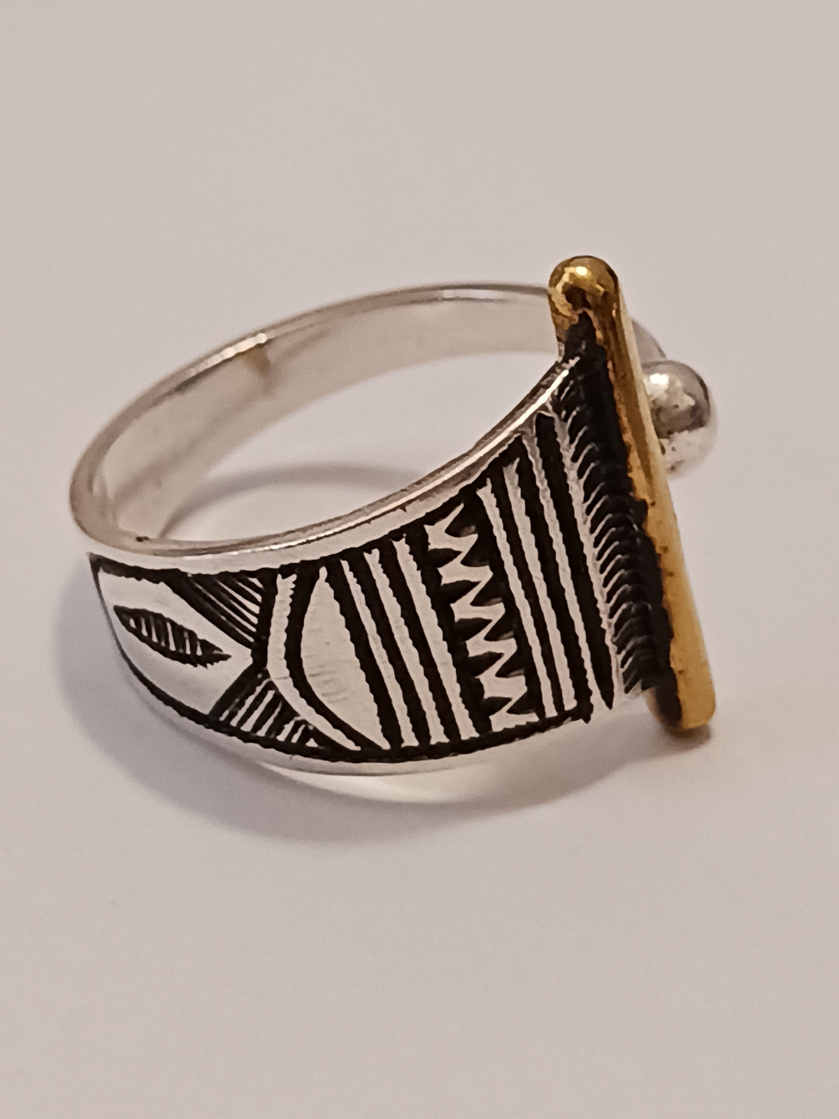 Bague touareg en argent massif