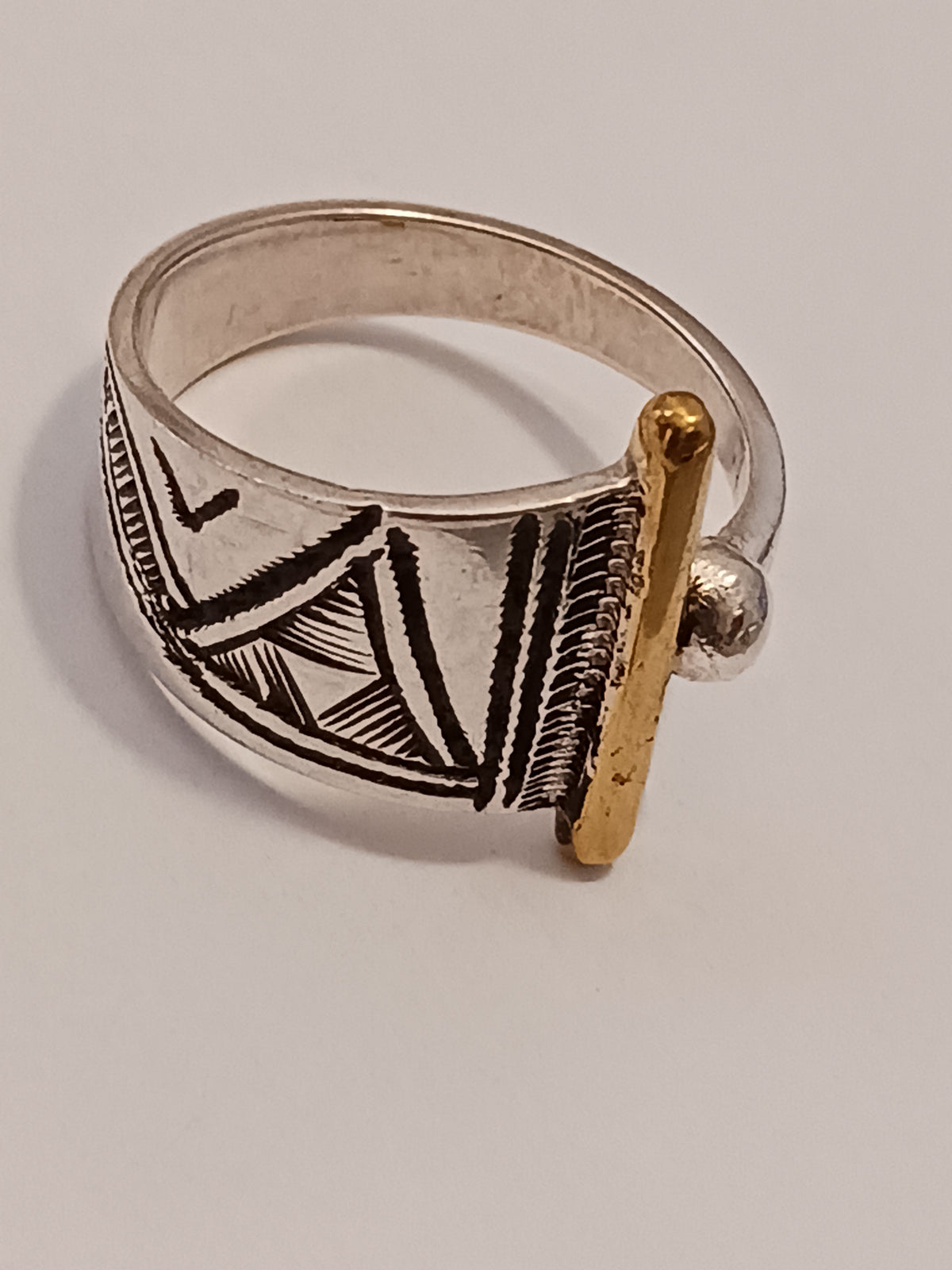 Bague touareg en argent massif