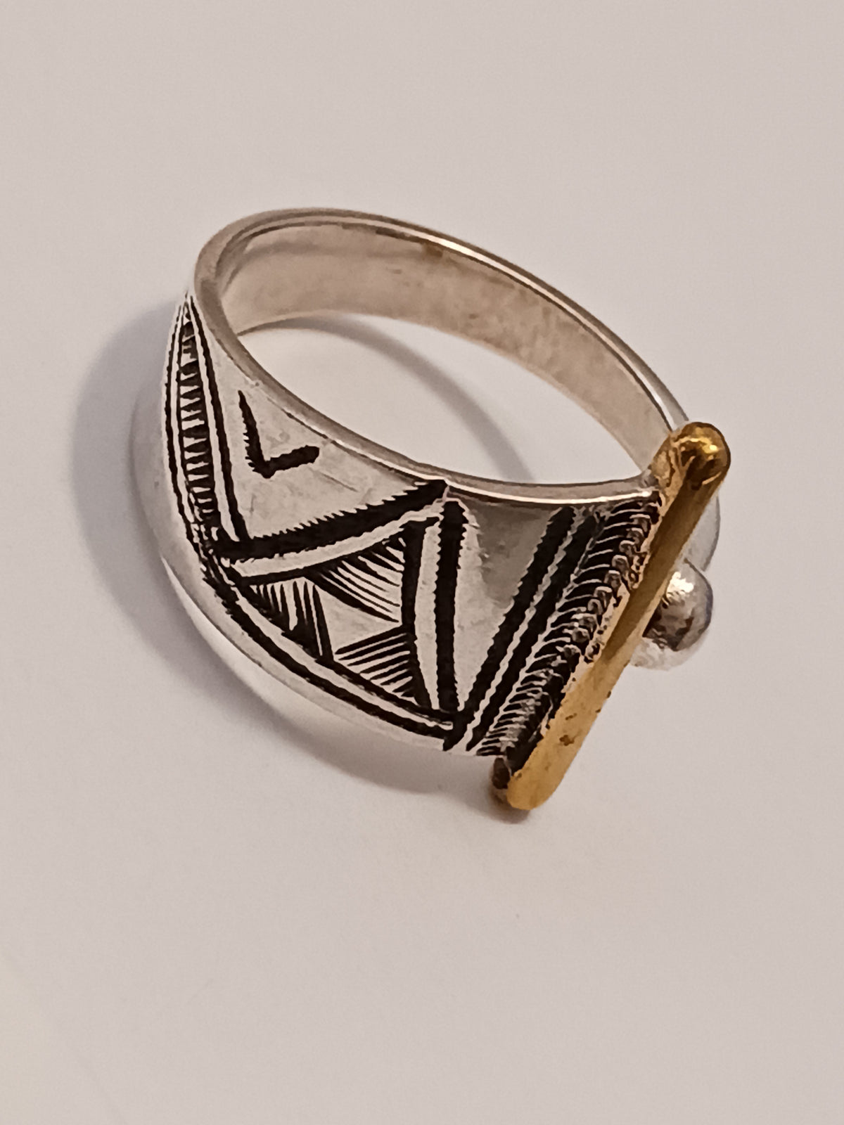 Bague touareg en argent massif