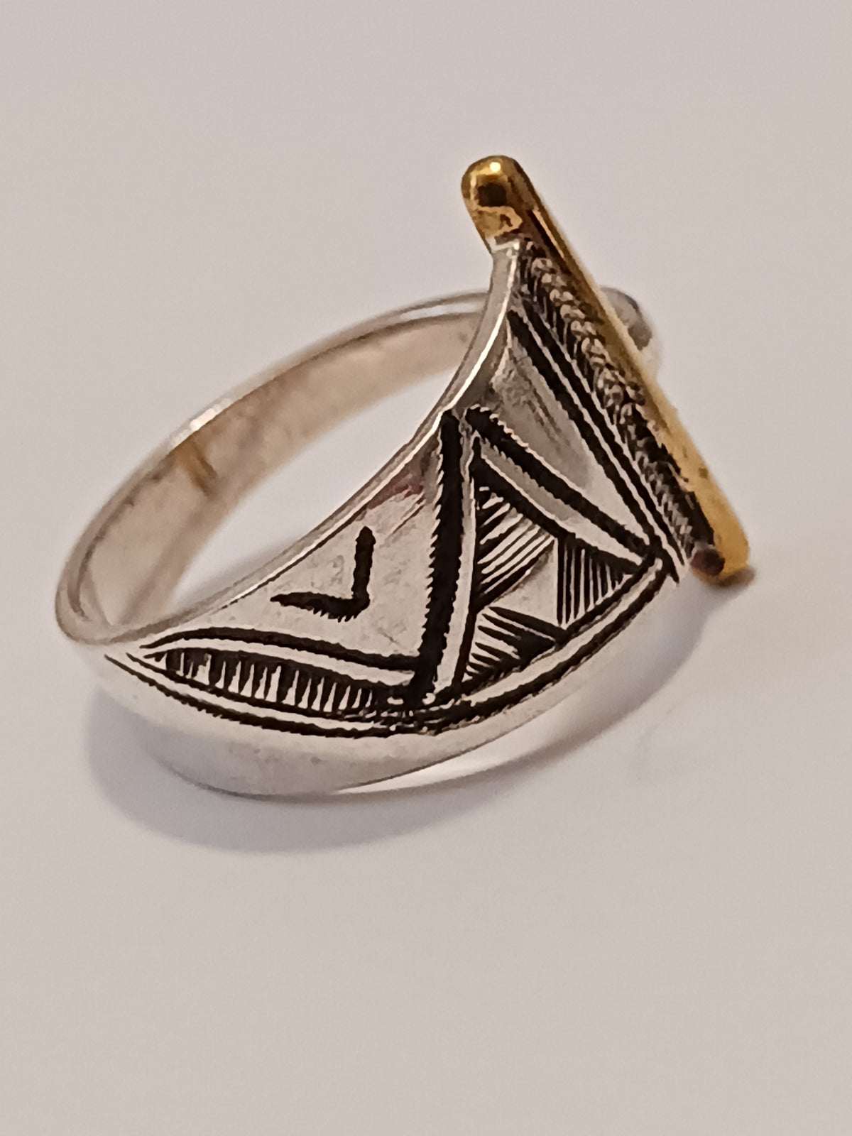 Bague touareg en argent massif