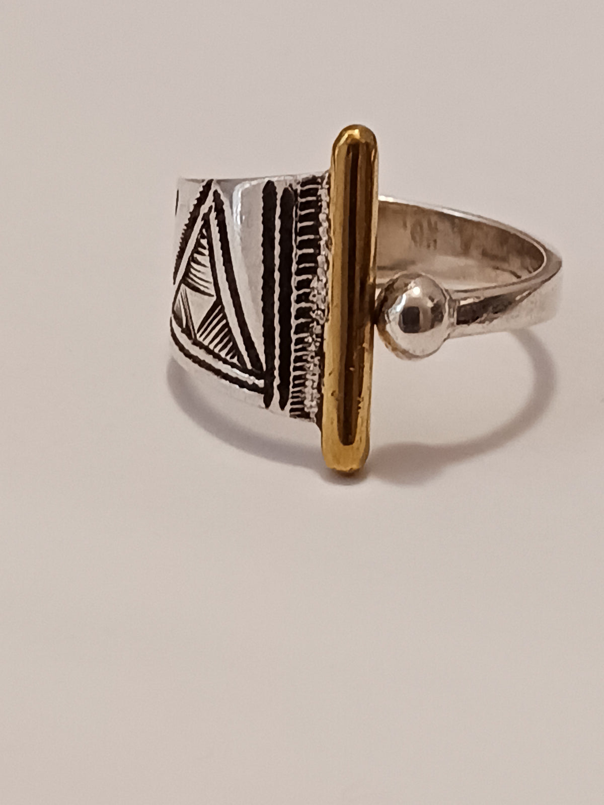 Bague touareg en argent massif