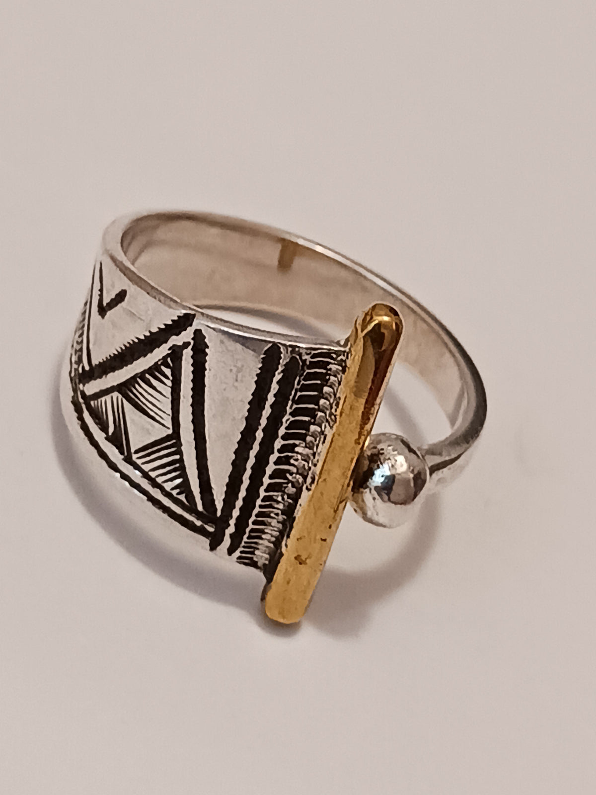 Bague touareg en argent massif
