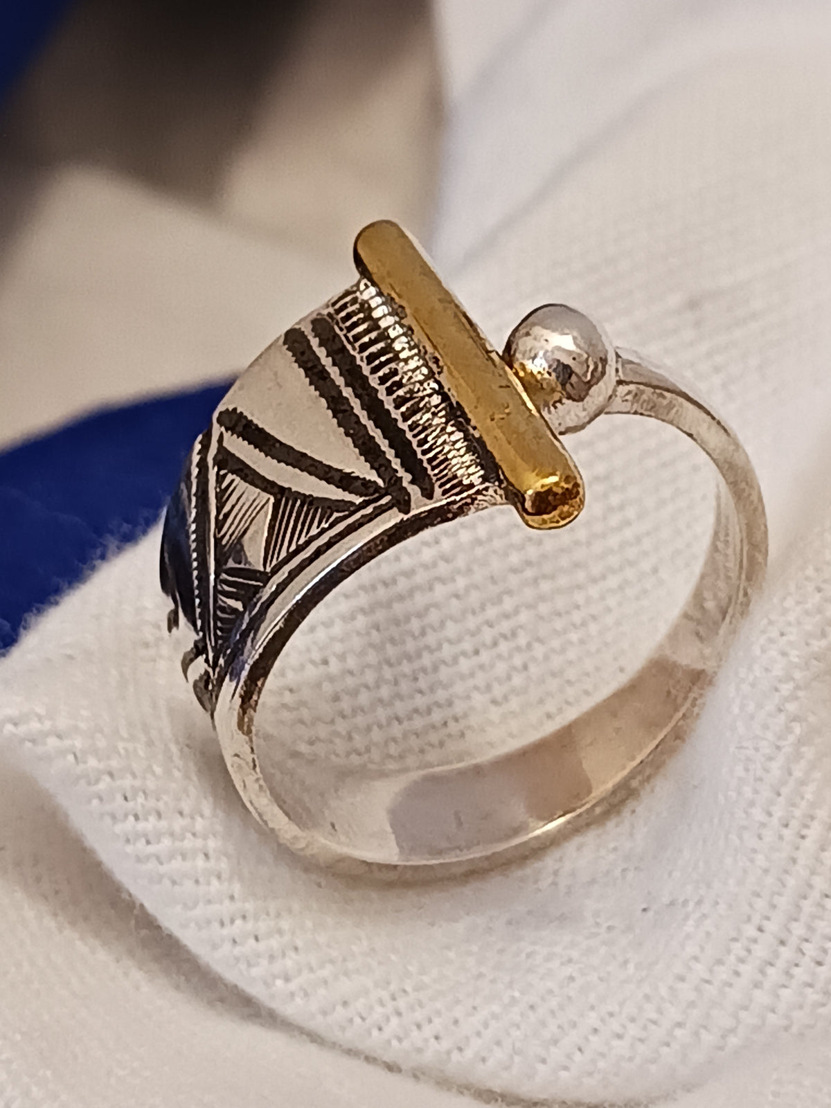 Bague touareg en argent massif