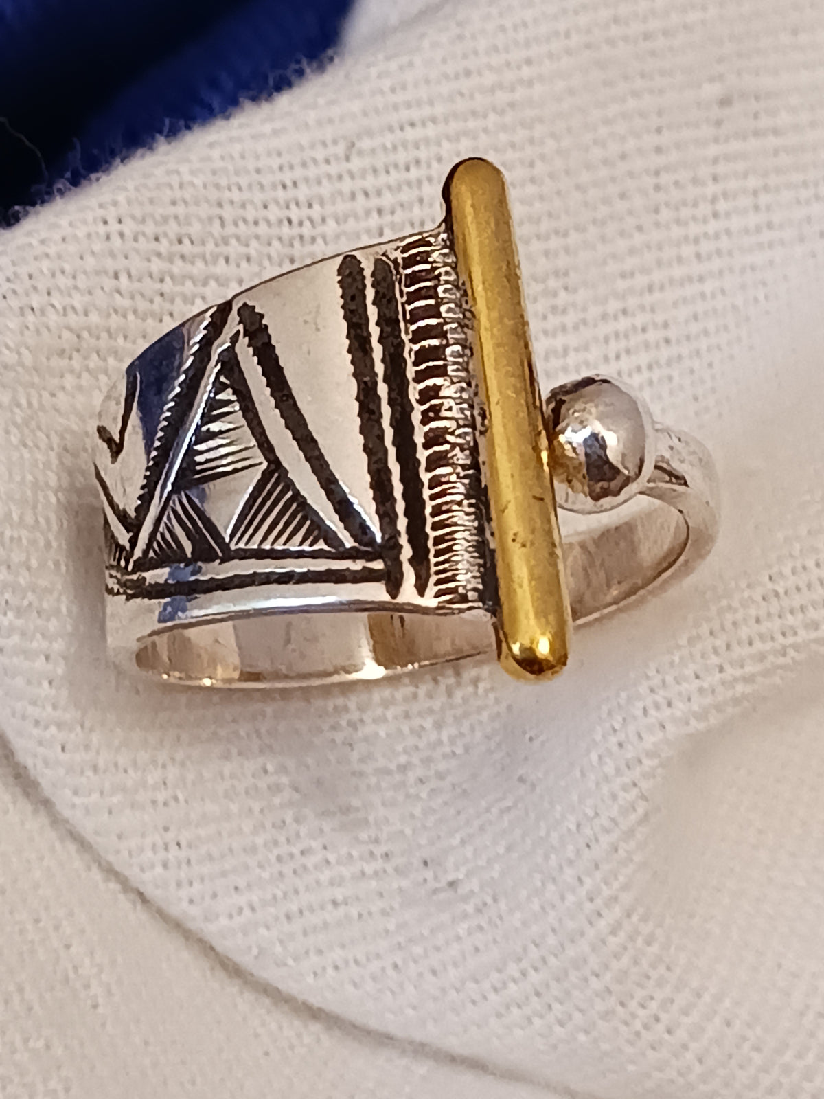 Bague touareg en argent massif