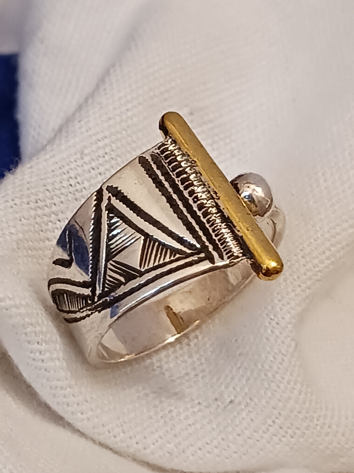 Bague touareg en argent massif