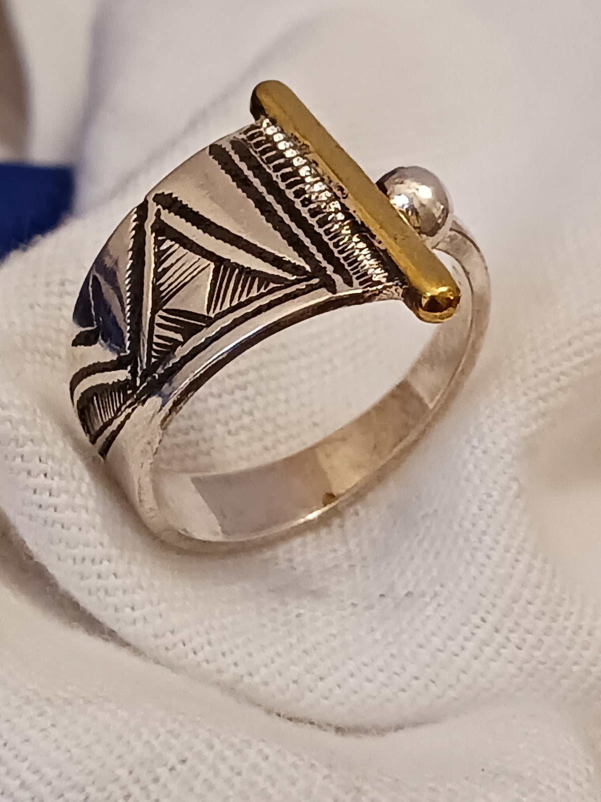 Bague touareg en argent massif