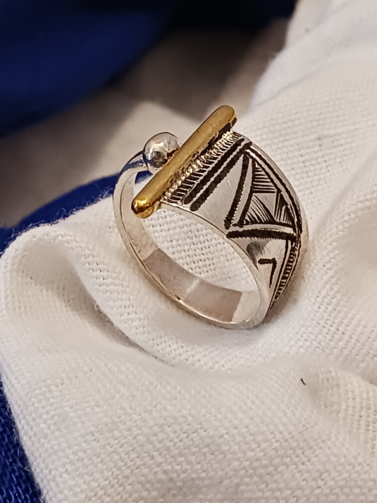 Bague touareg en argent massif