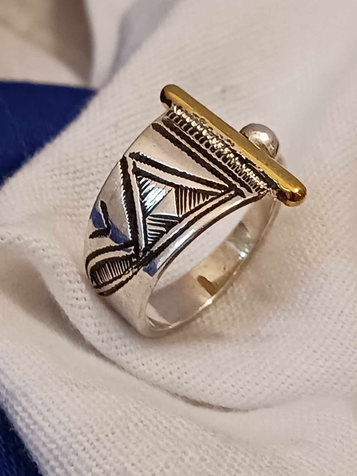 Bague touareg en argent massif