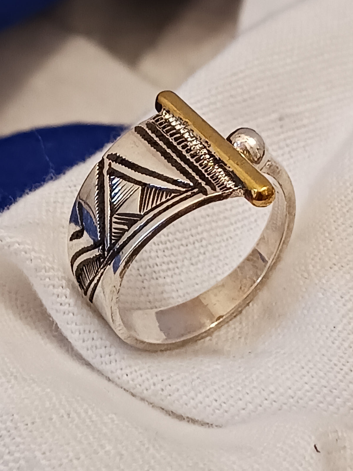 Bague touareg en argent massif