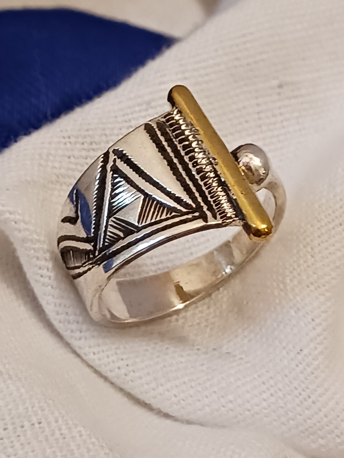 Bague touareg en argent massif