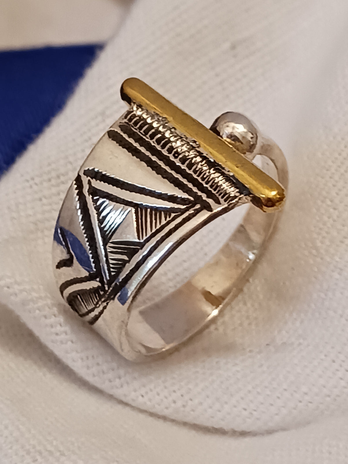 Bague touareg en argent massif