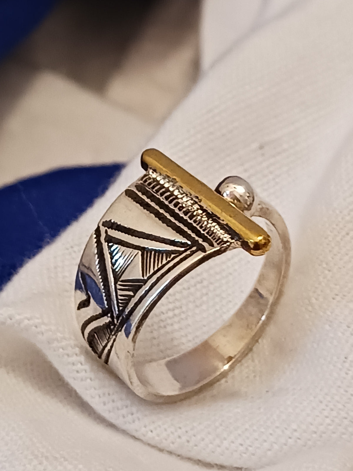 Bague touareg en argent massif