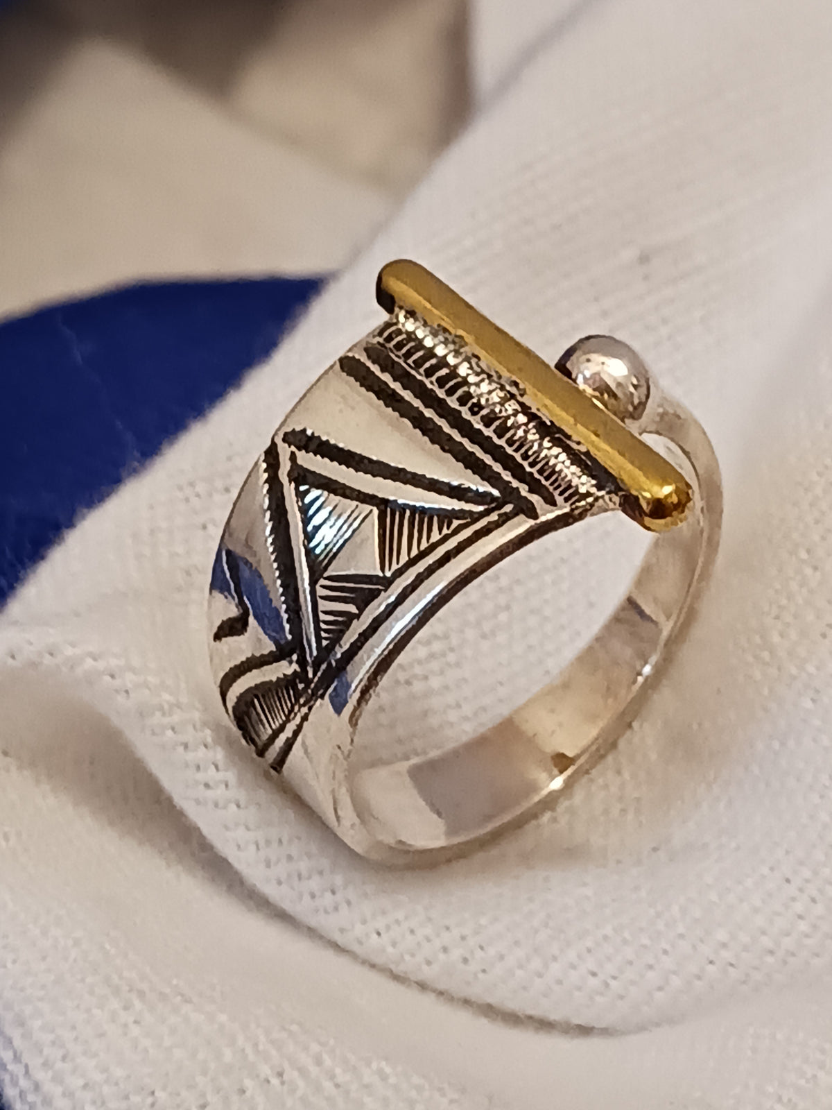 Bague touareg en argent massif