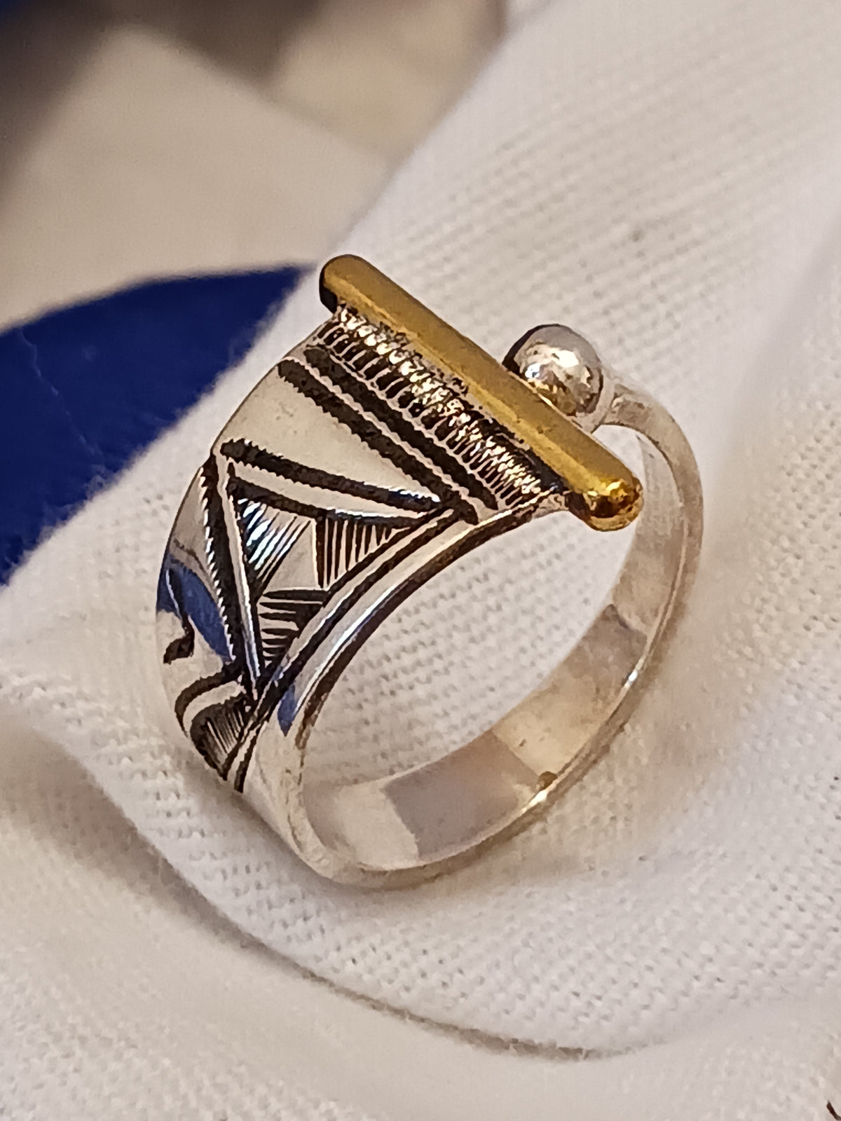 Bague touareg en argent massif