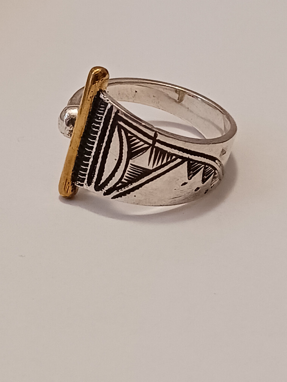 Bague touareg en argent massif