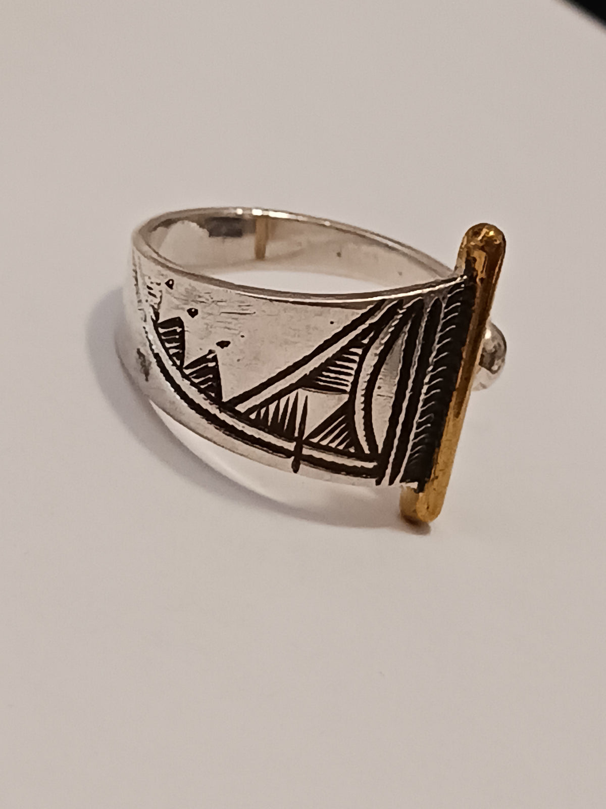 Bague touareg en argent massif