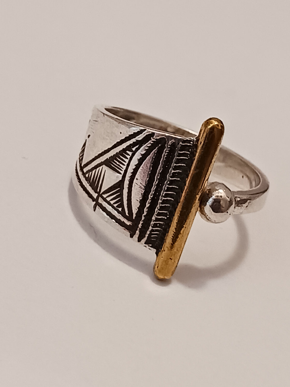 Bague touareg en argent massif