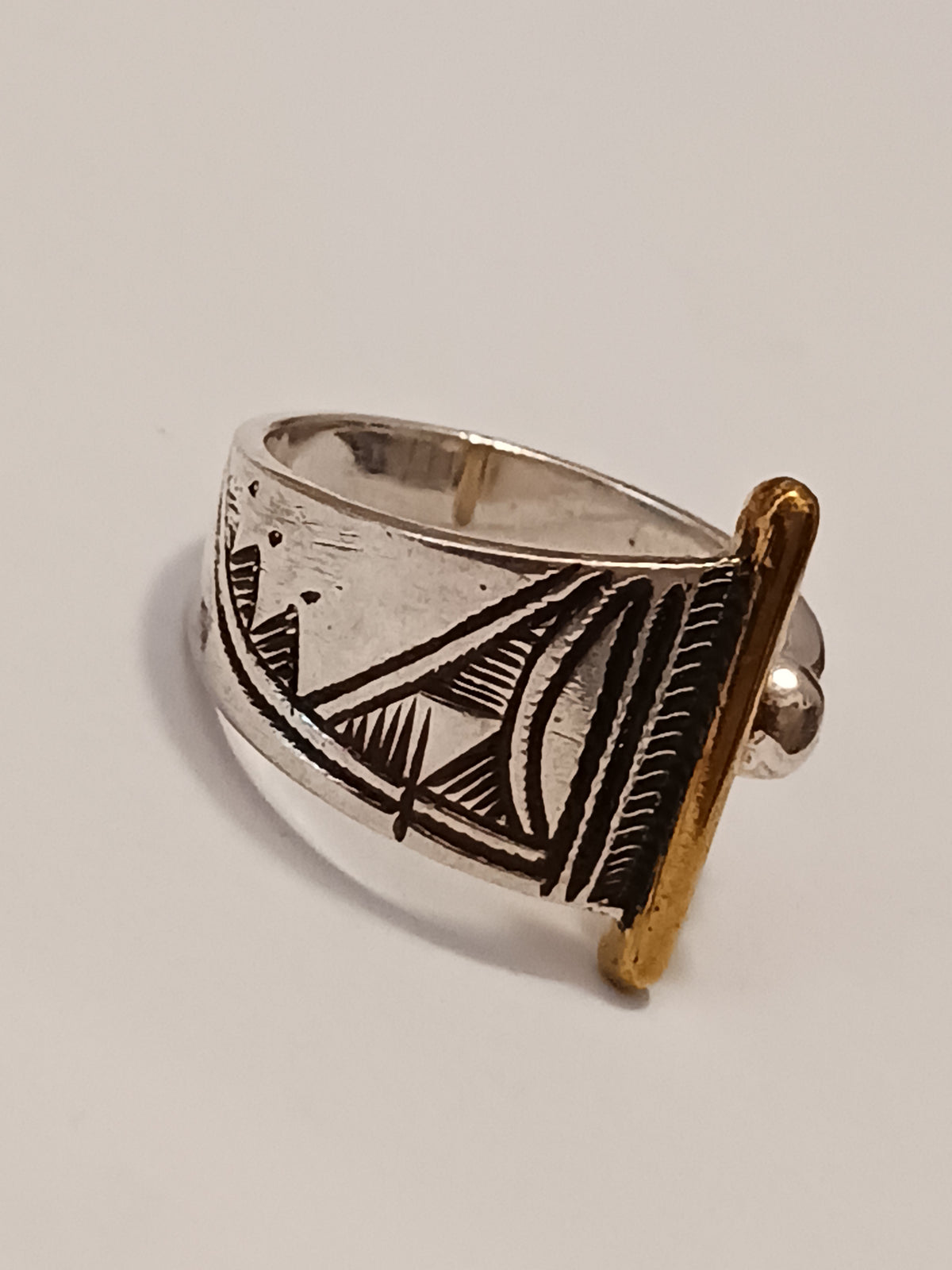 Bague touareg en argent massif