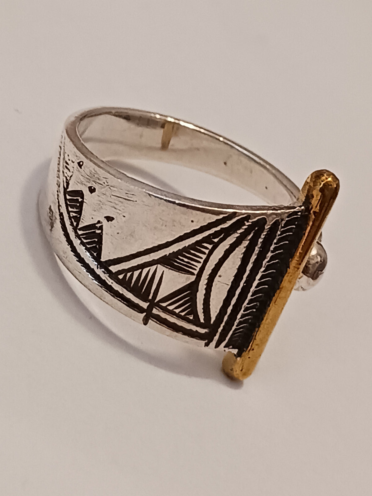 Bague touareg en argent massif