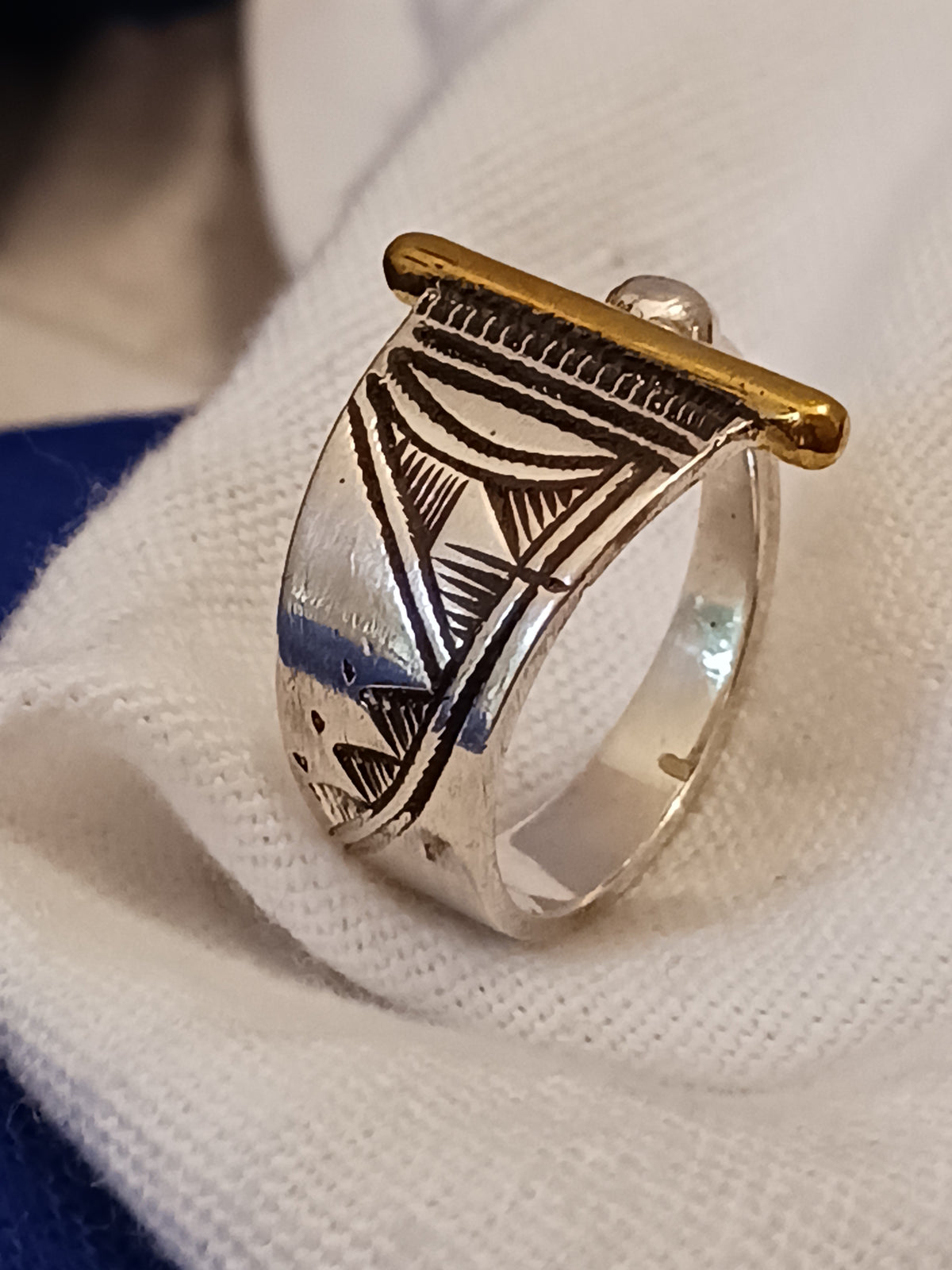 Bague touareg en argent massif