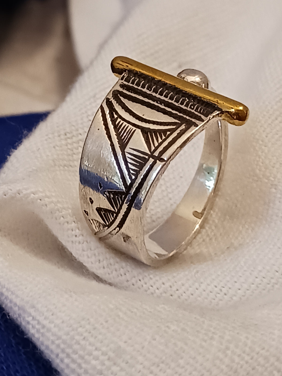 Bague touareg en argent massif