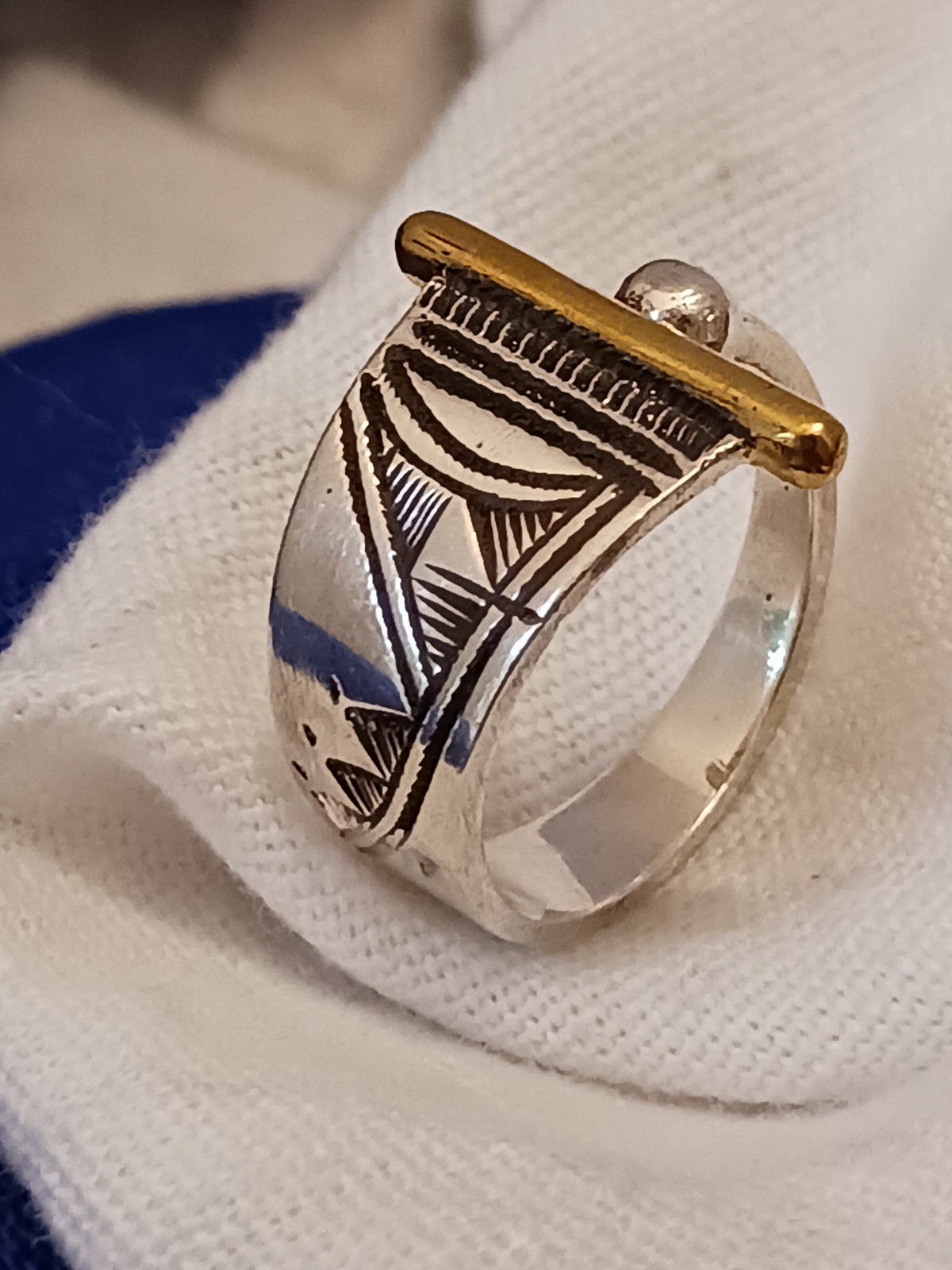 Bague touareg en argent massif