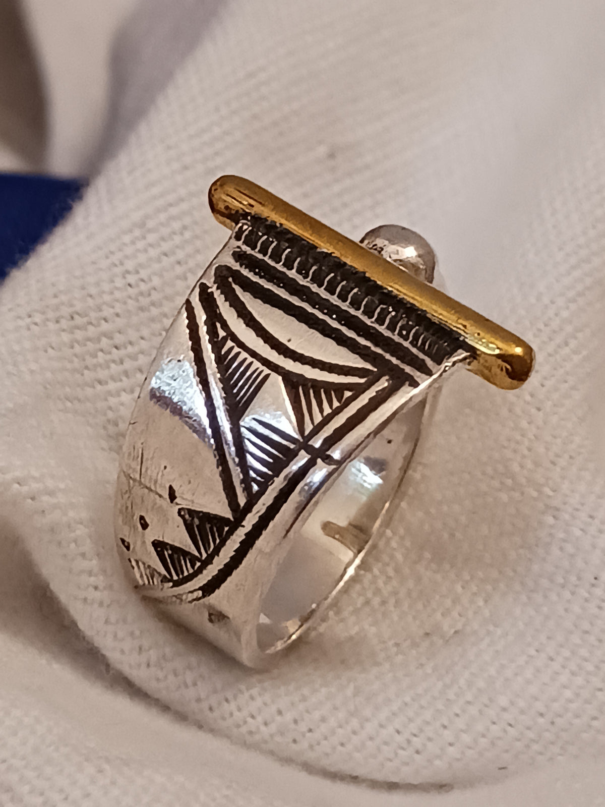 Bague touareg en argent massif