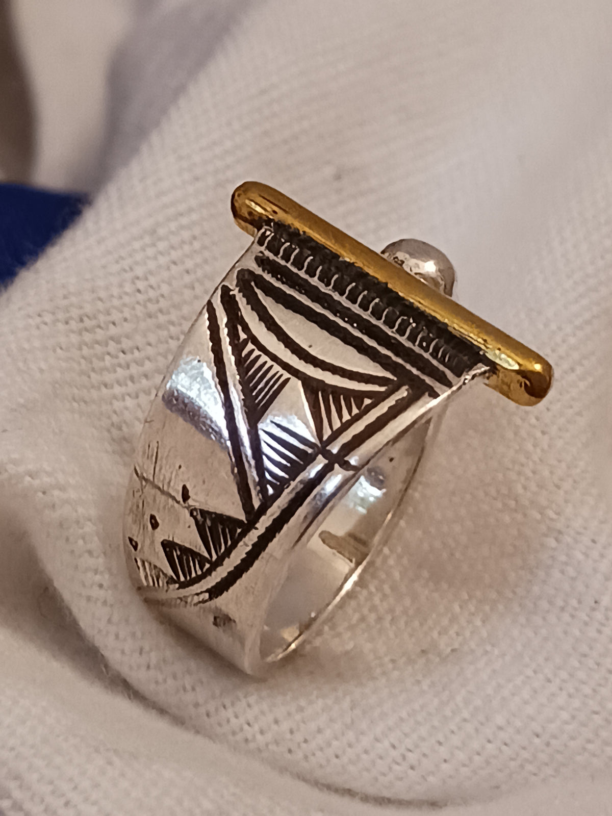 Bague touareg en argent massif