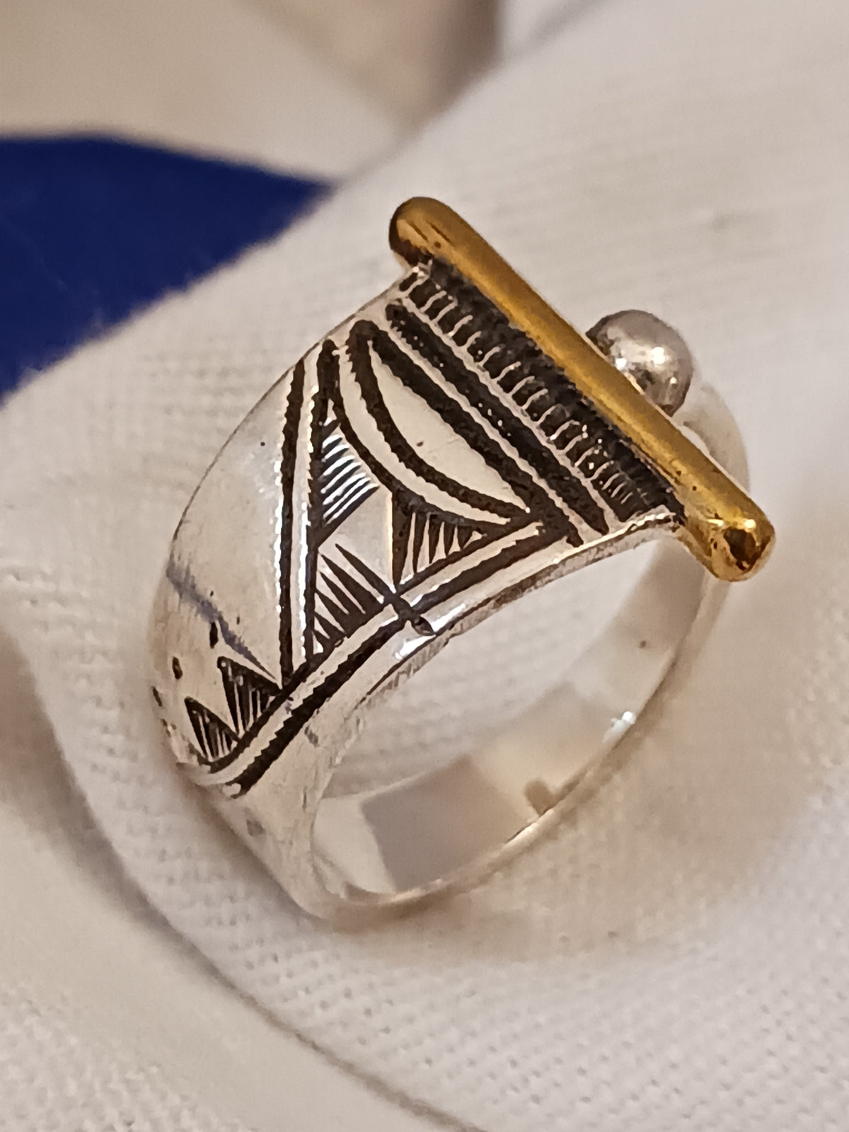 Bague touareg en argent massif