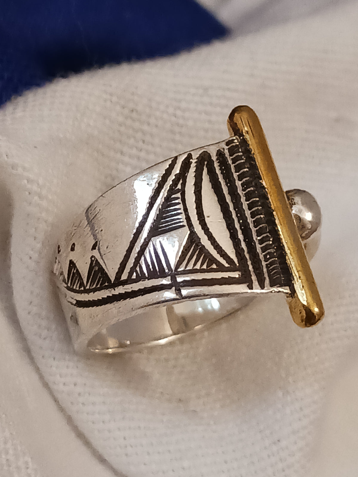 Bague touareg en argent massif