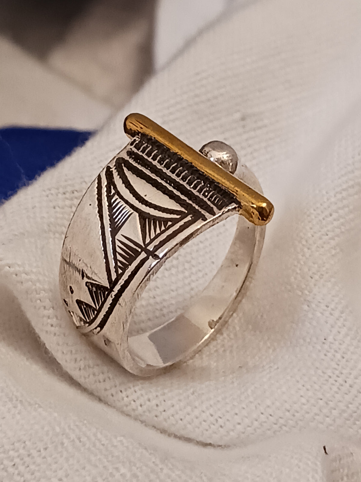 Bague touareg en argent massif