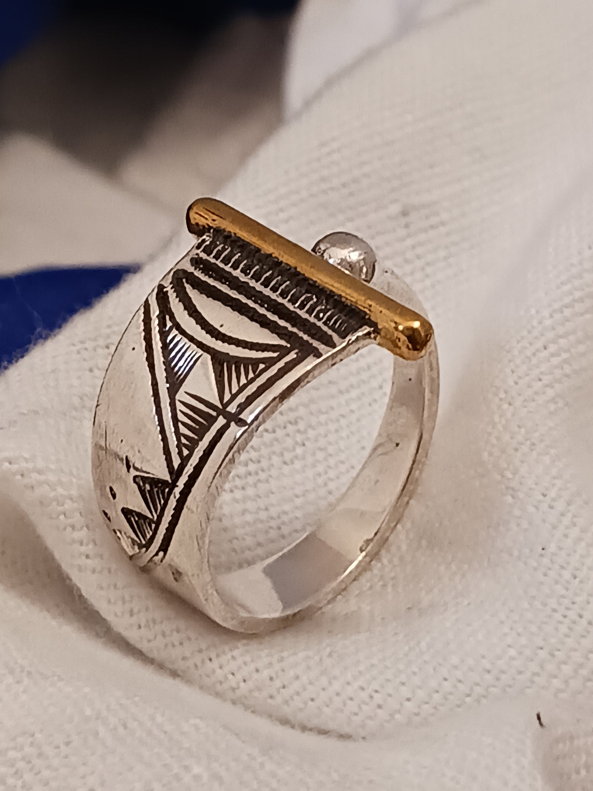 Bague touareg en argent massif