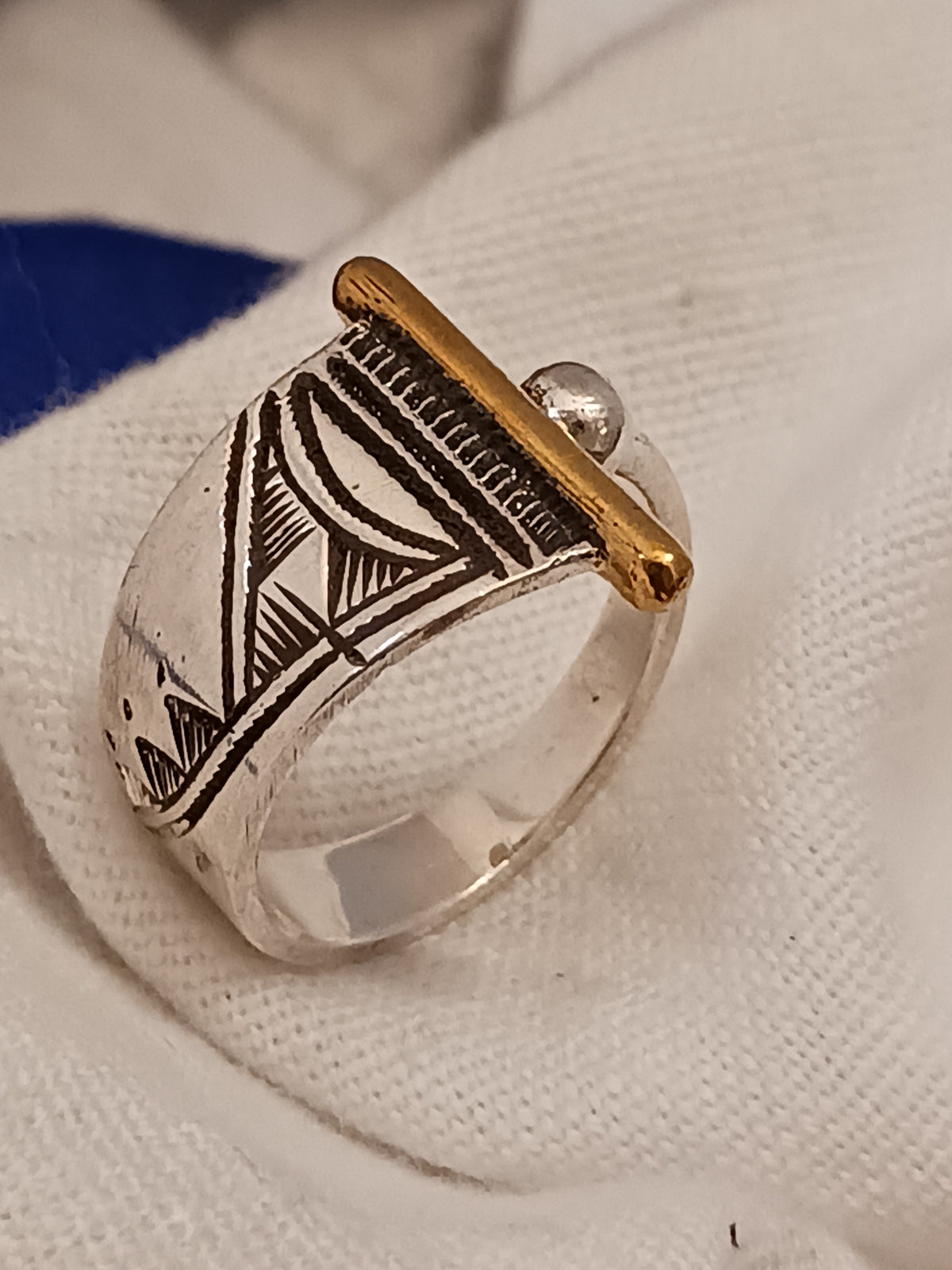 Bague touareg en argent massif