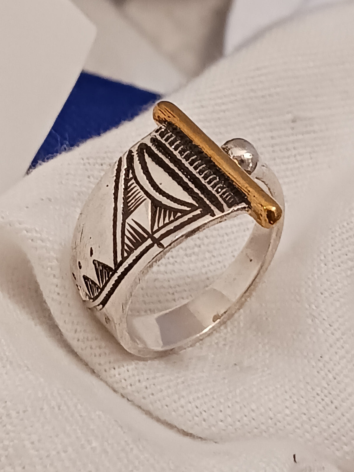 Bague touareg en argent massif