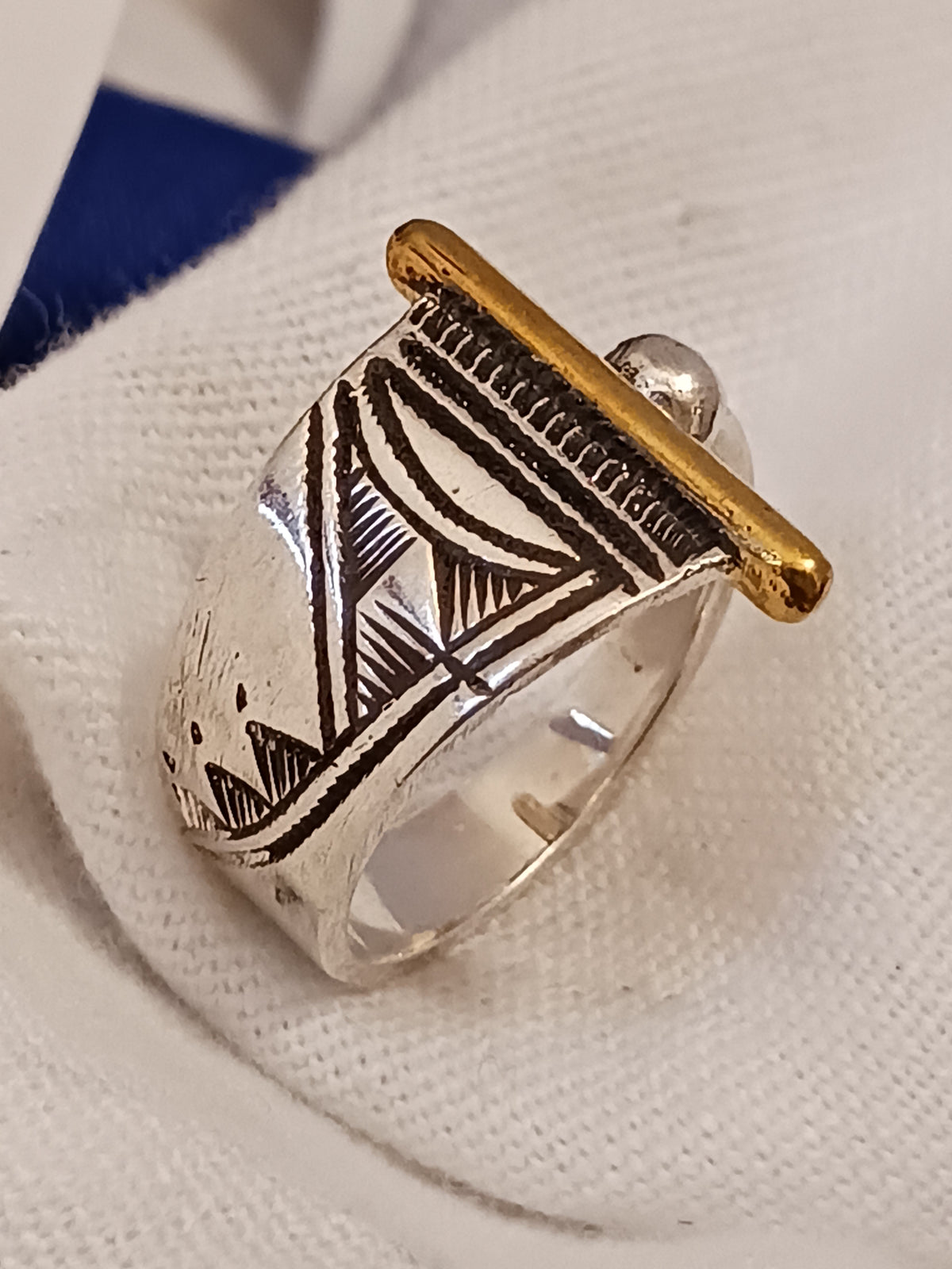 Bague touareg en argent massif