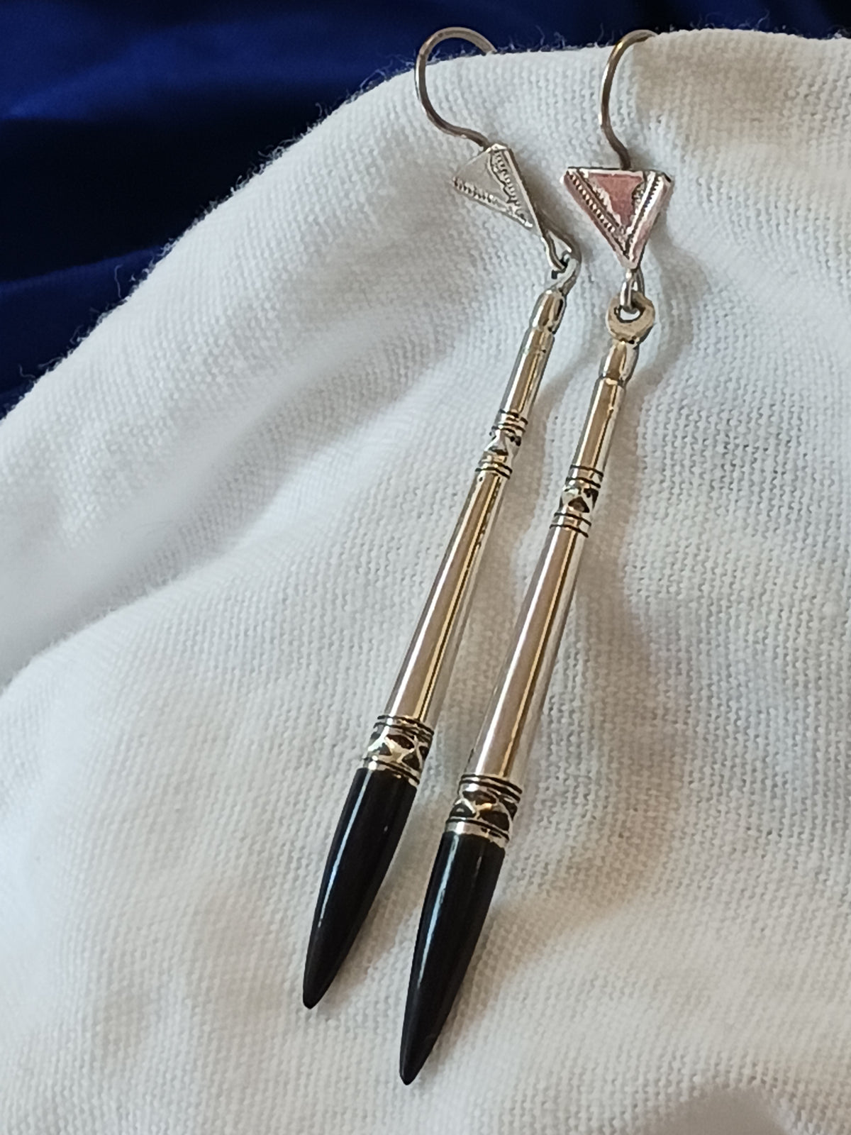 Boucles d'oreilles touareg en argent massif