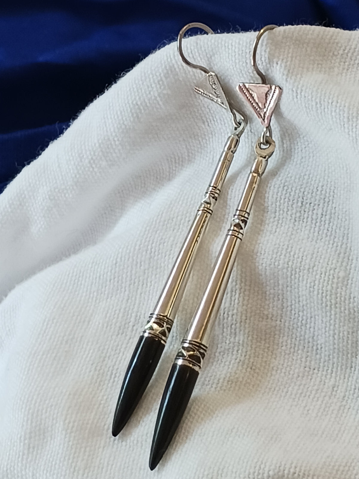 Boucles d'oreilles touareg en argent massif