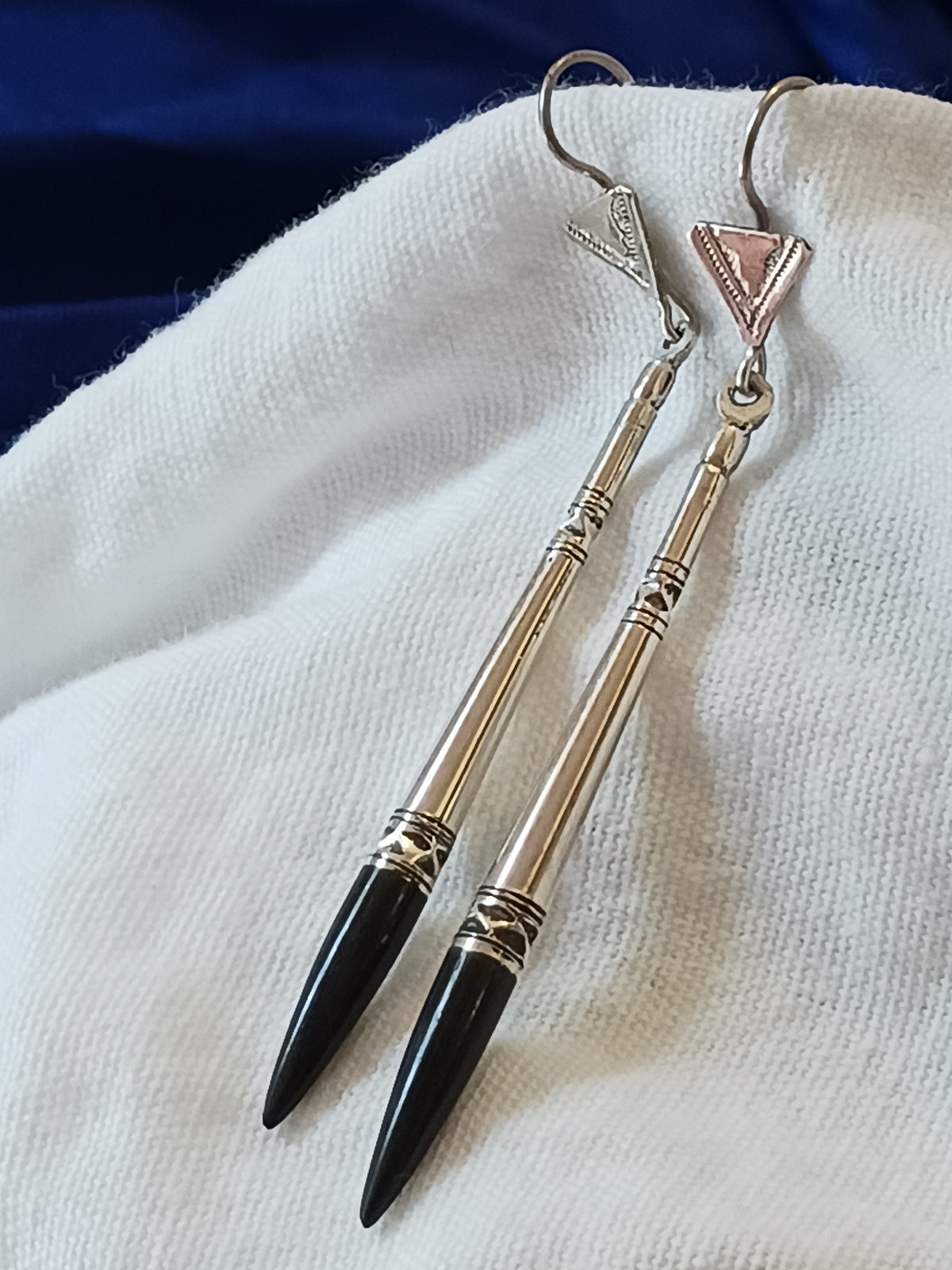 Boucles d'oreilles touareg en argent massif