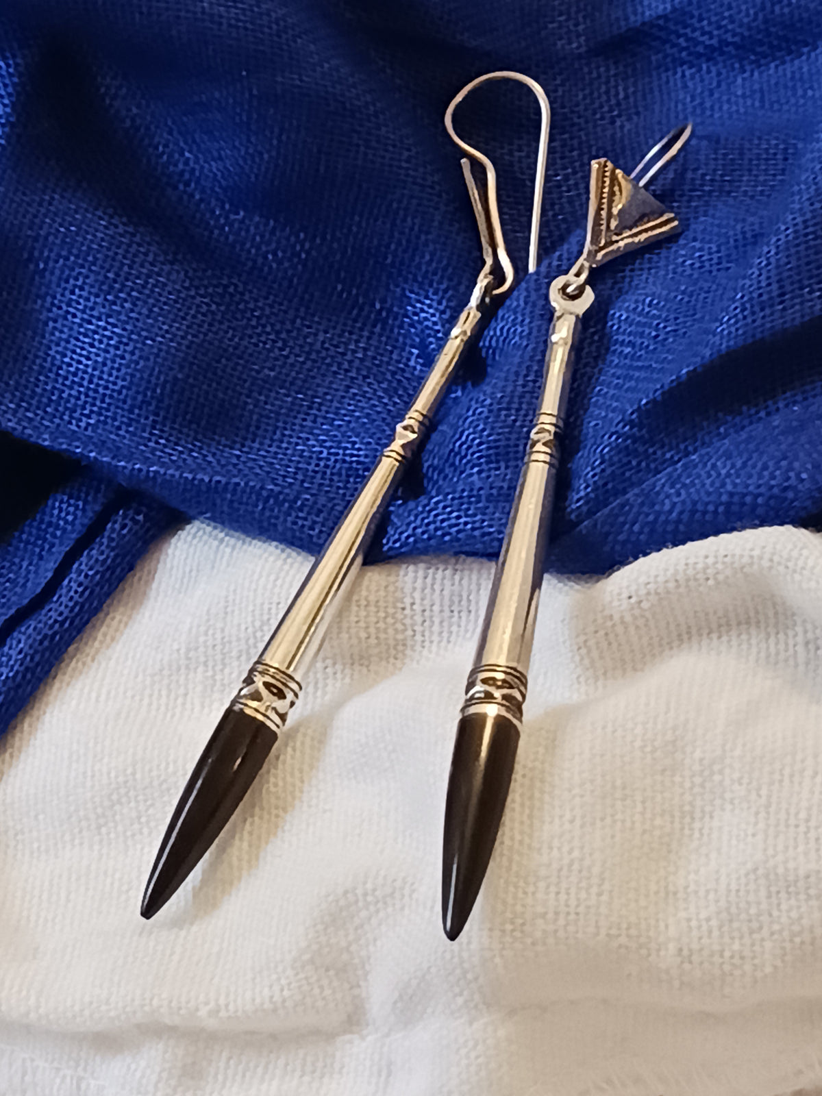 Boucles d'oreilles touareg en argent massif