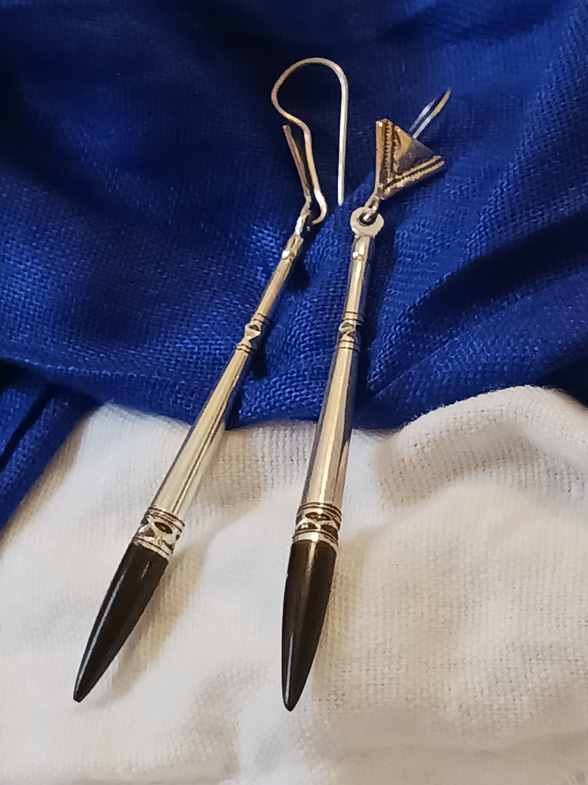 Boucles d'oreilles touareg en argent massif