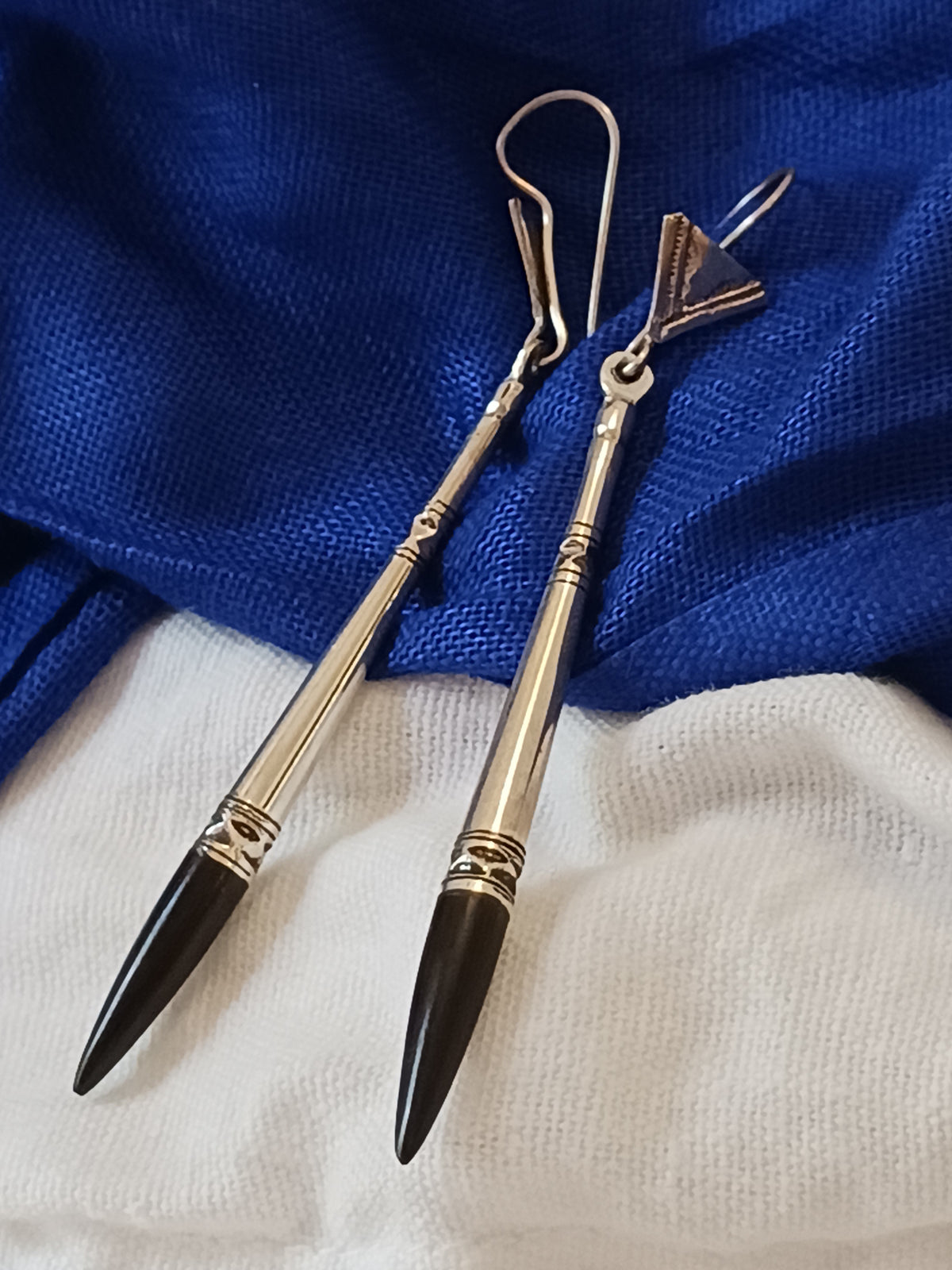 Boucles d'oreilles touareg en argent massif