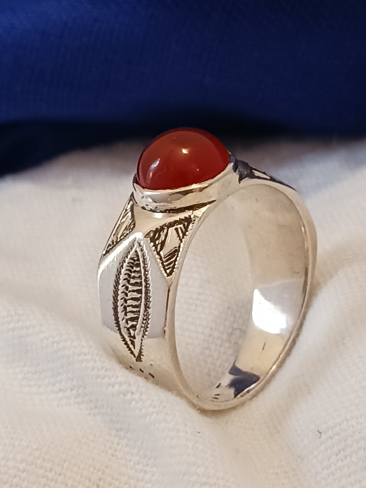 Bague touareg en argent massif
