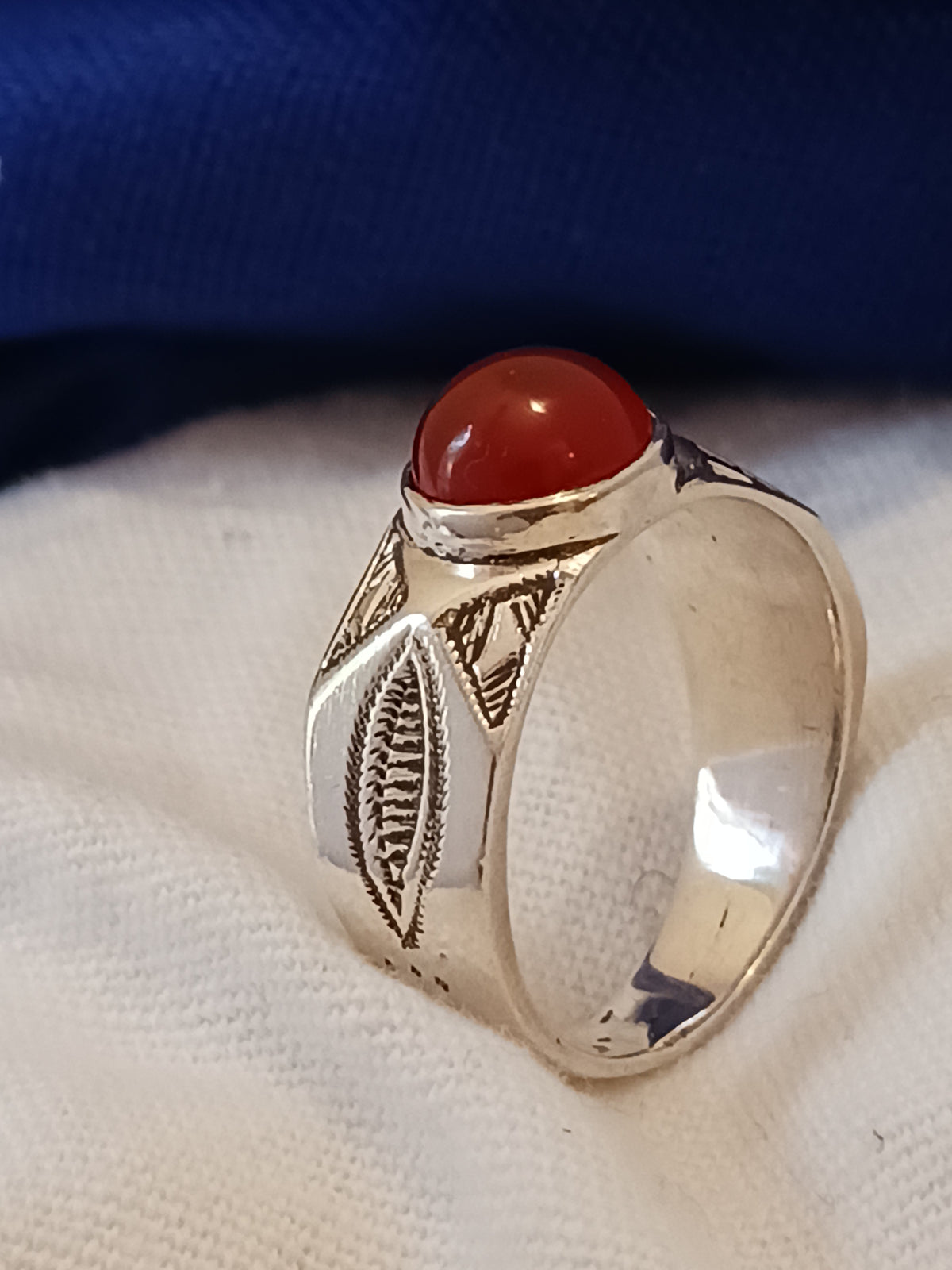 Bague touareg en argent massif