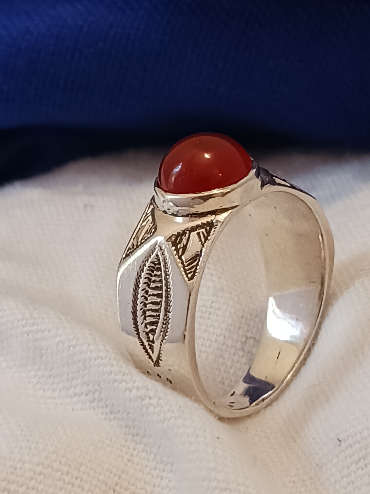 Bague touareg en argent massif