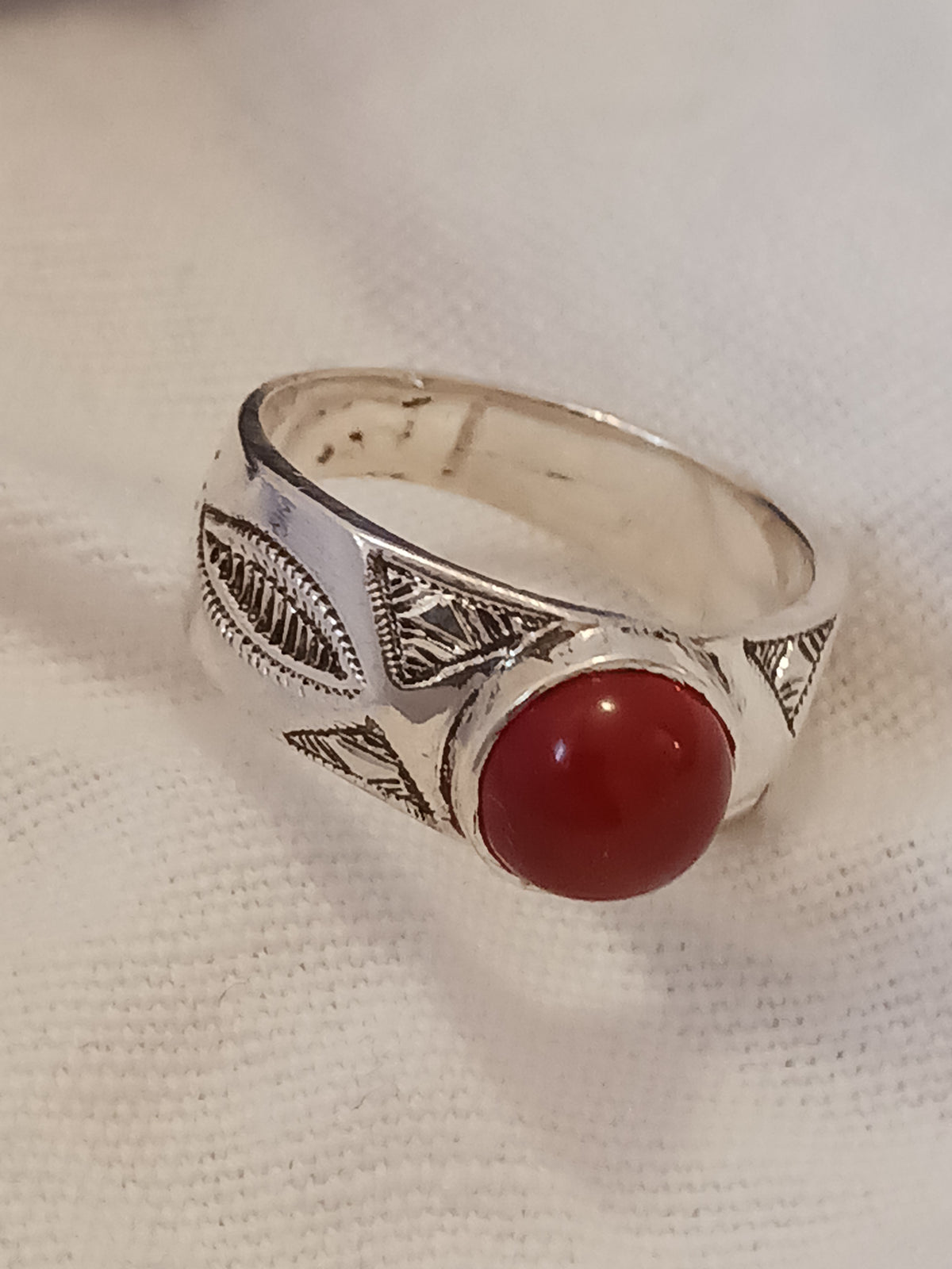 Bague touareg en argent massif
